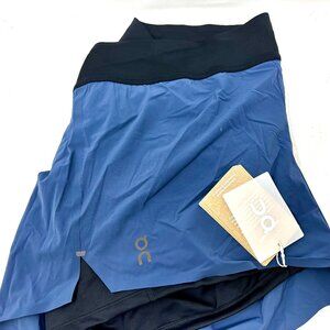 On Women's Running Shorts, XXL, Denim/ Black